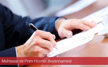 Muhtasar ve Prim Hizmet Beyannamesi...